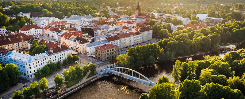 Aerial view to the city centre. ©Kaarel Kõvatu via visittartu.com